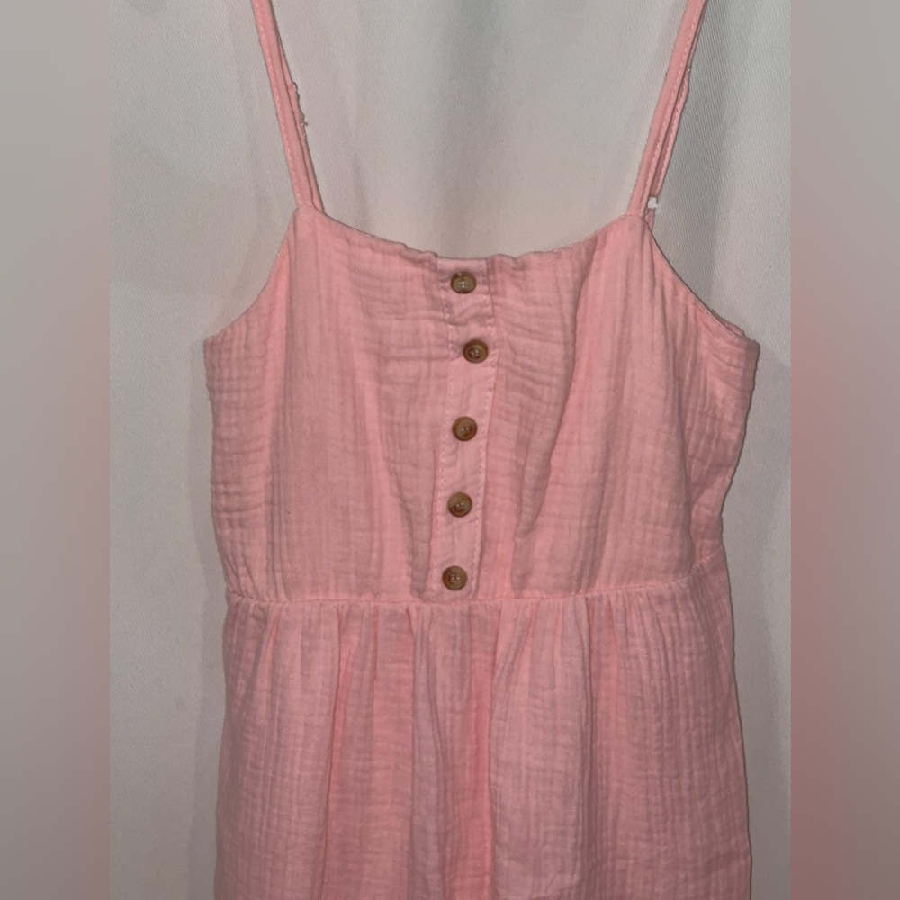 btween Pink Button-Front Sundress - Picture 2 of 5